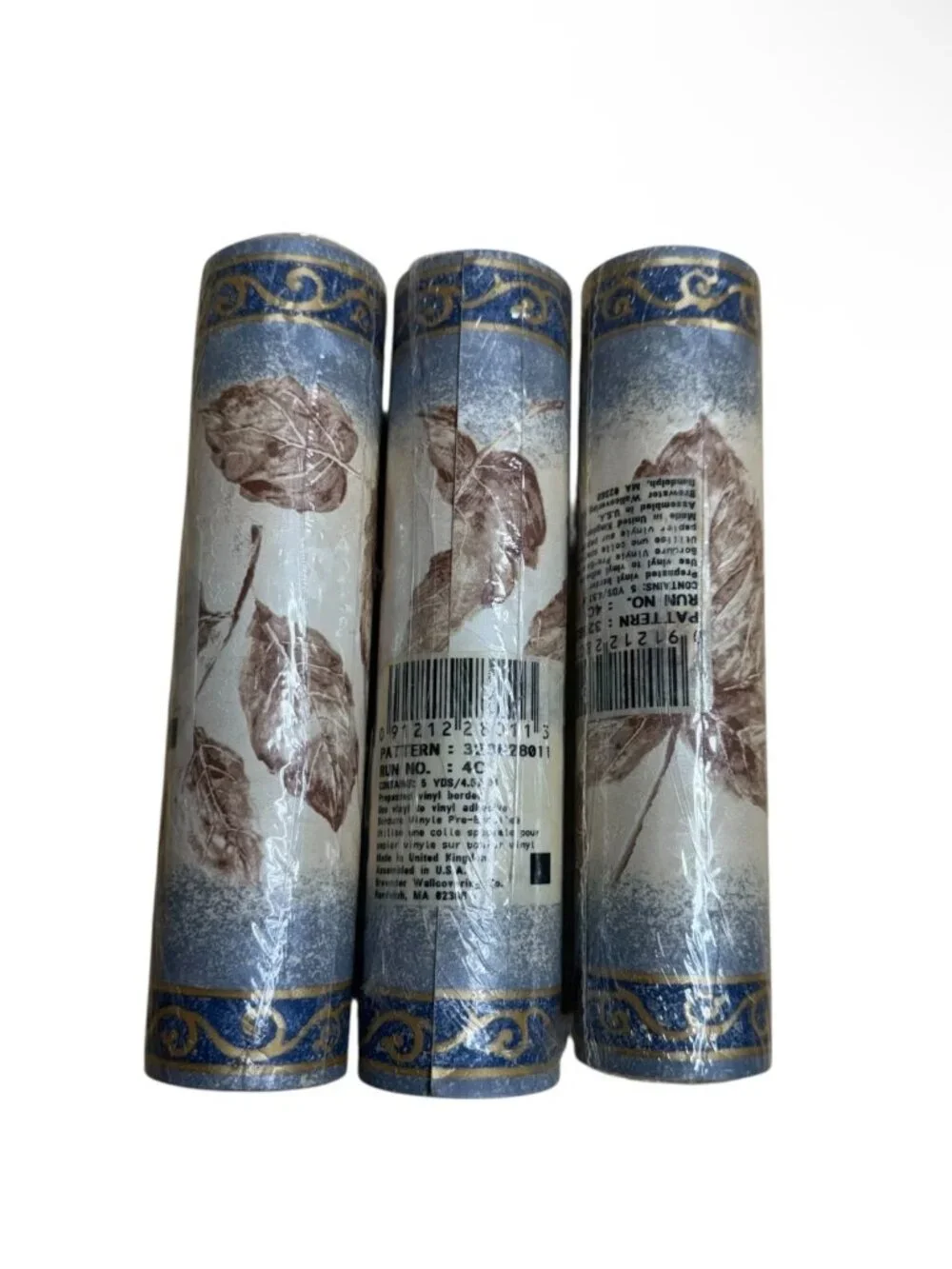 Vintage Wallpaper Border Vines French Country Textured Brewster 3 Rolls NEW
